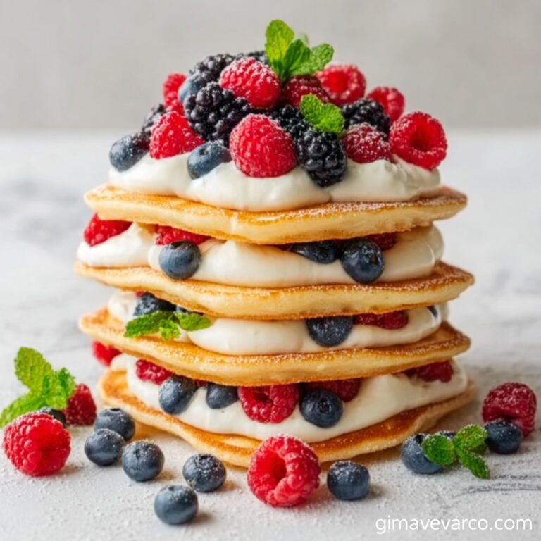 Velvet Berry Dream Pastry Stack Recipe