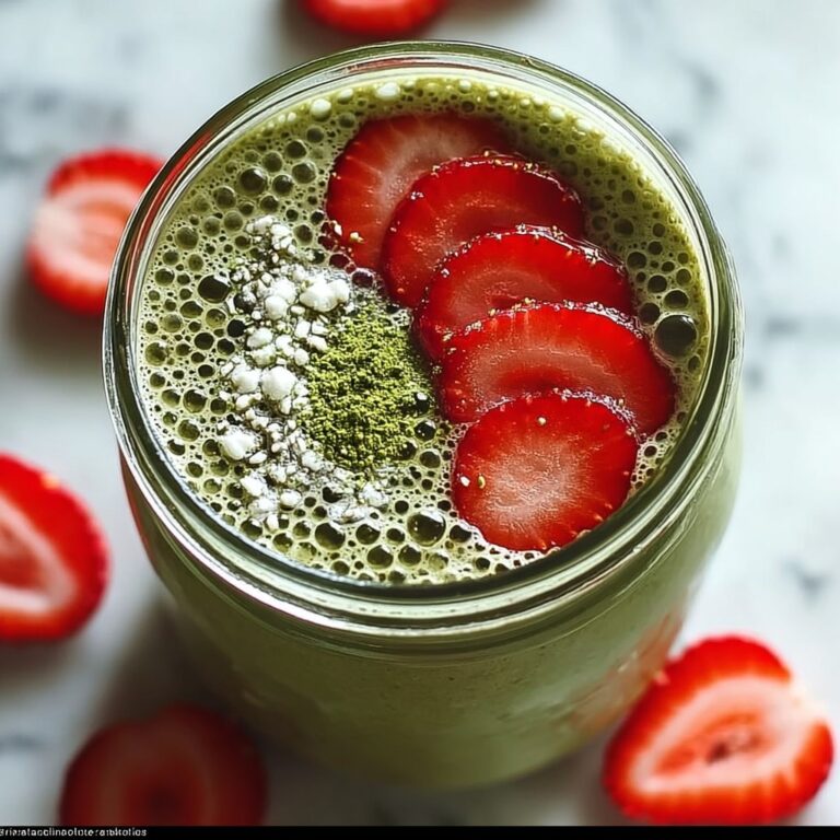 Strawberry Matcha Overnight Oats Recipe