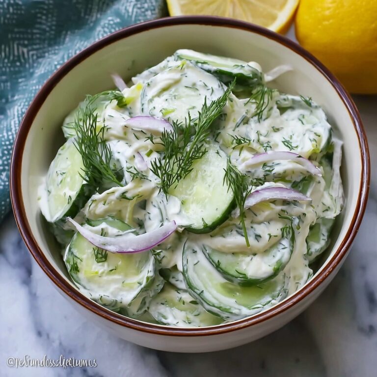 Cool and Creamy Tzatziki Cucumber Salad for Your Cravings Recipe