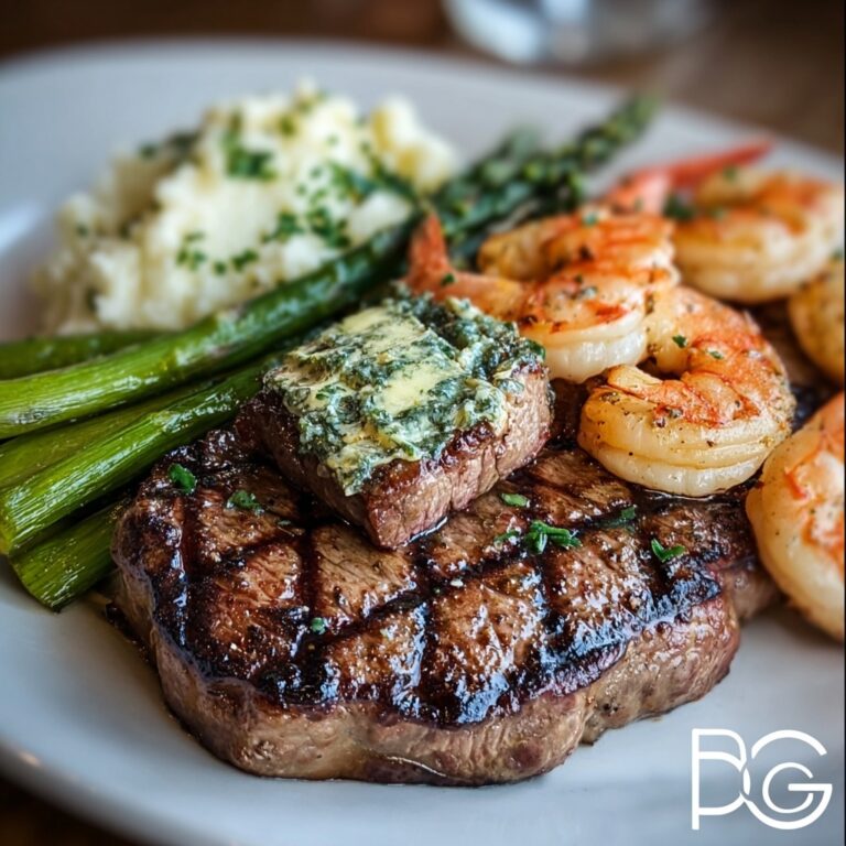 Perfect Valentine’s Dinner: Garlic Butter Steak & Shrimp Recipe