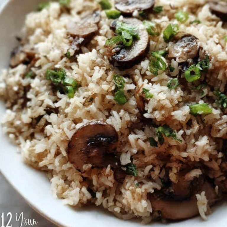 Creamy Mushroom Rice Recipe