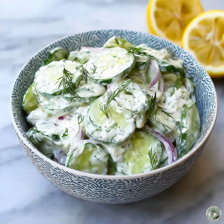 Cool and Creamy Tzatziki Cucumber Salad Recipe