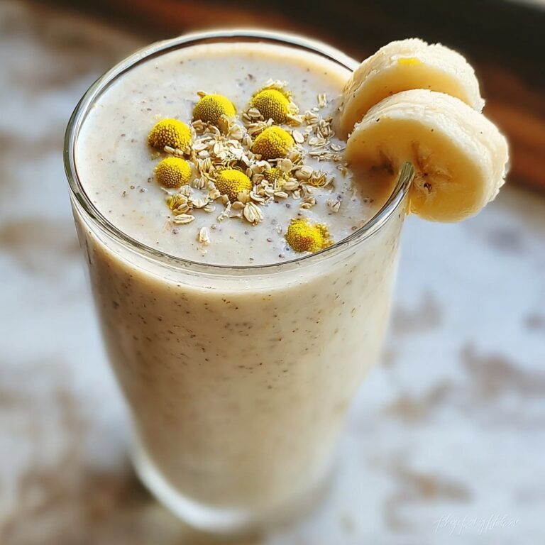 Banana Chamomile Tea Smoothie for a Soothing Sip Recipe