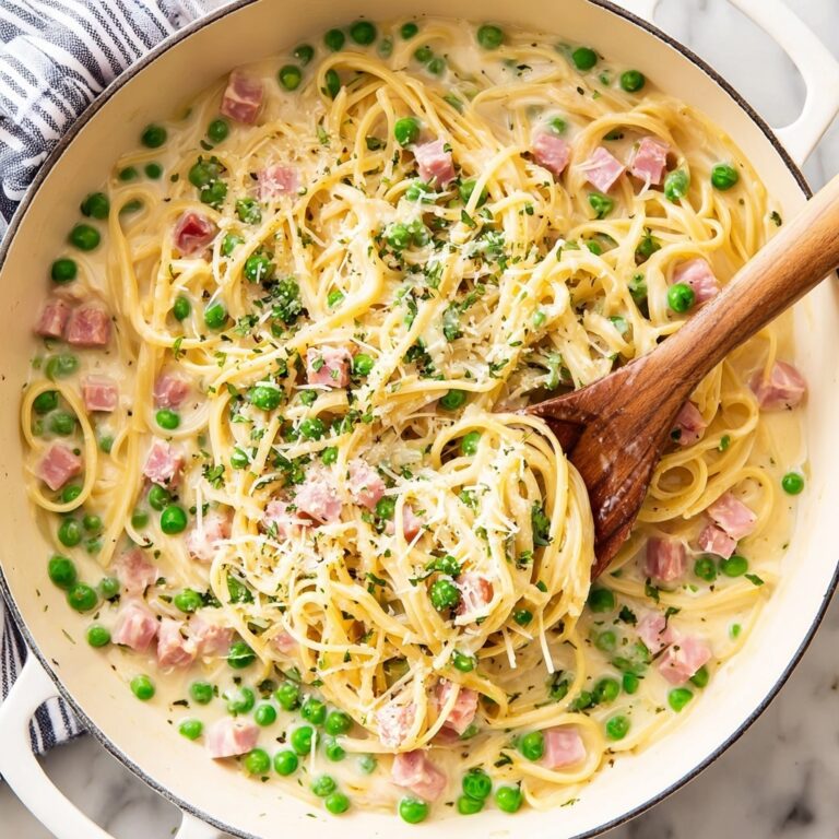One Pot Ham and Pea Pasta Recipe