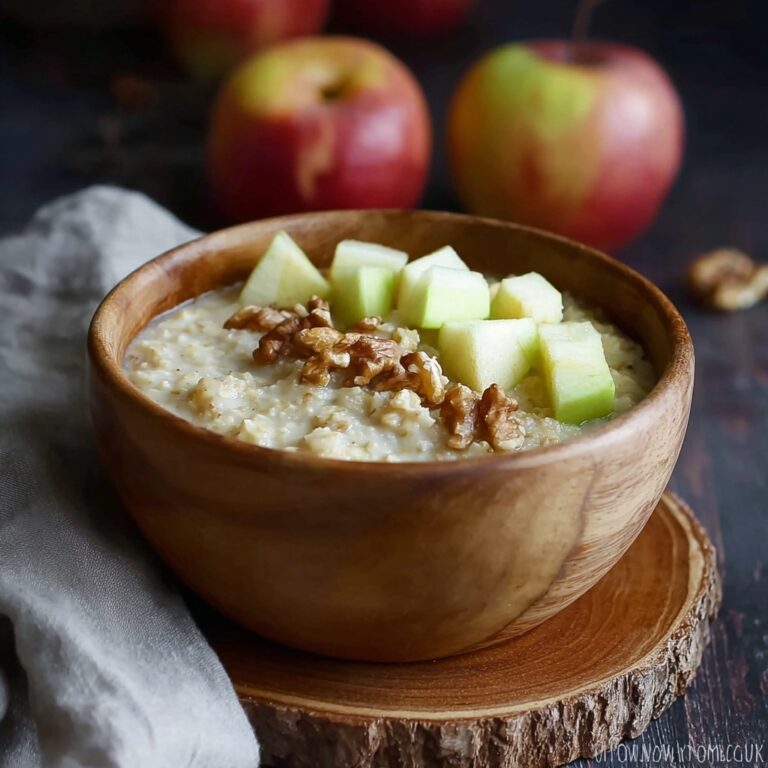 Creamy Barley and Apple Porridge with Cinnamon and Hazelnuts Recipe
