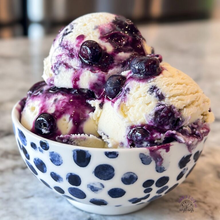 Lemon Blueberry Cheesecake Ice Cream Recipe