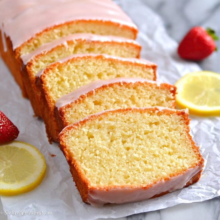 Strawberry Lemon Loaf Cake Recipe