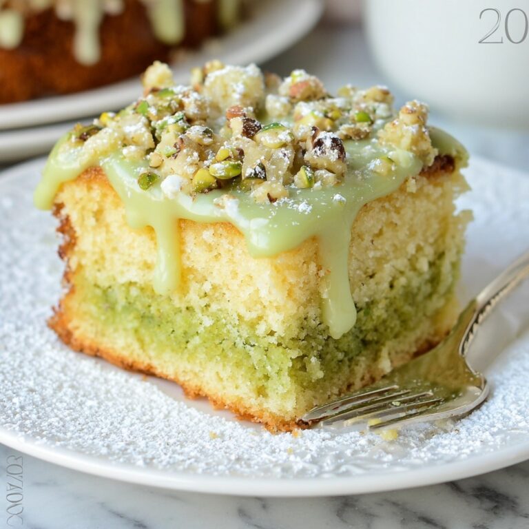 Vegan Pistachio Coffee Cake Recipe