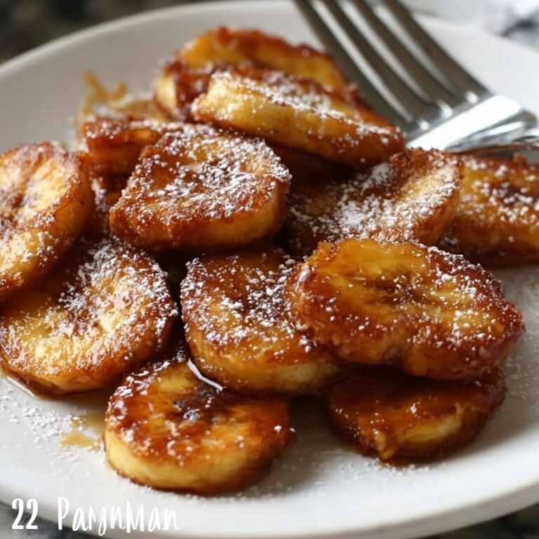 Fried Bananas with Crispy Coating and Sweet Dips Recipe