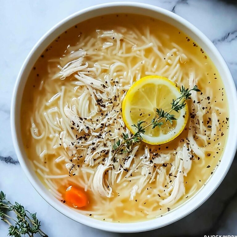Mediterranean Lemon Chicken Soup Recipe