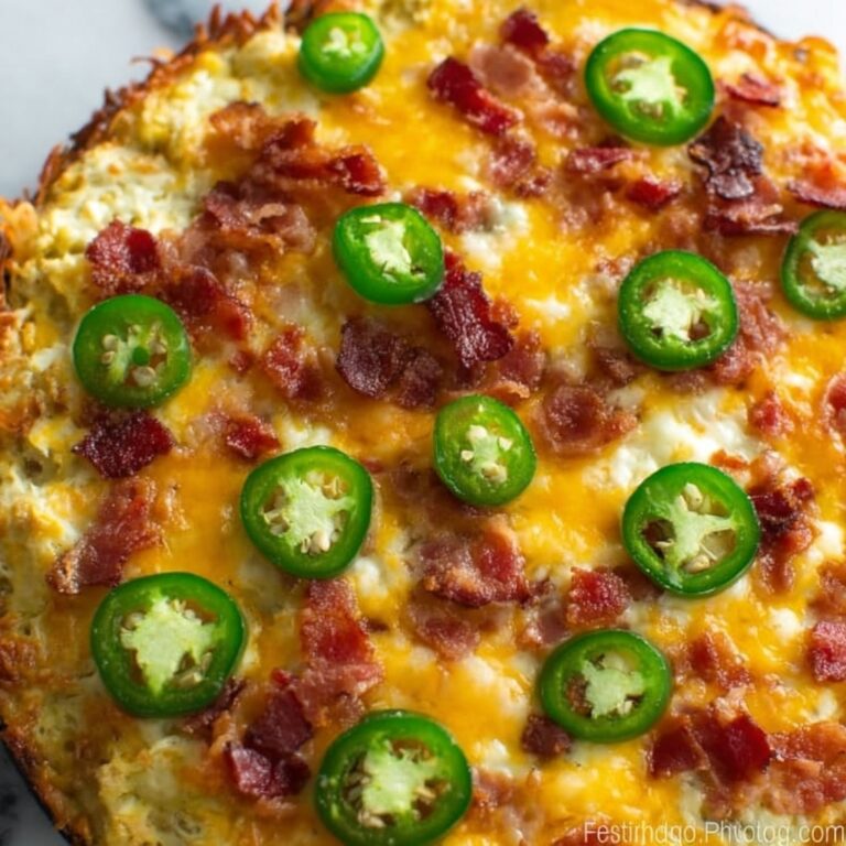 Cauliflower Jalapeno Popper Casserole Recipe