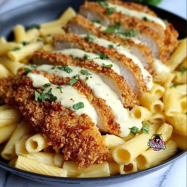 Crispy Chicken with Creamy Pasta Recipe