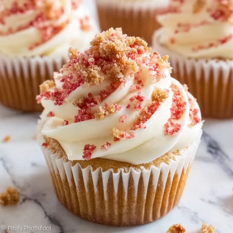 Strawberry Crunch Cupcakes Recipe