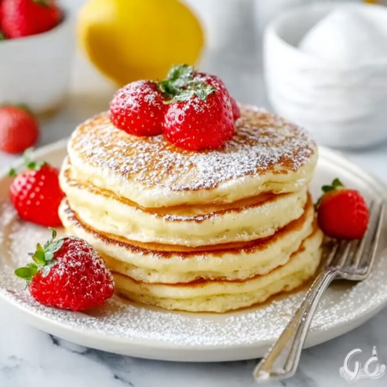 Cloud-like Lemon Soufflé Pancakes Recipe