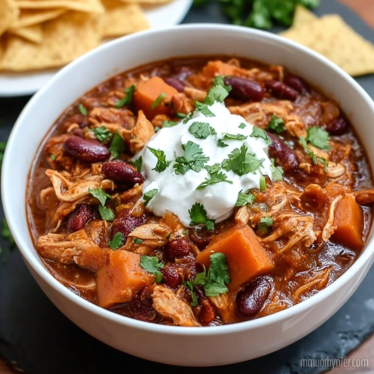 Slow Cooker Chicken and Sweet Potato Chili Recipe
