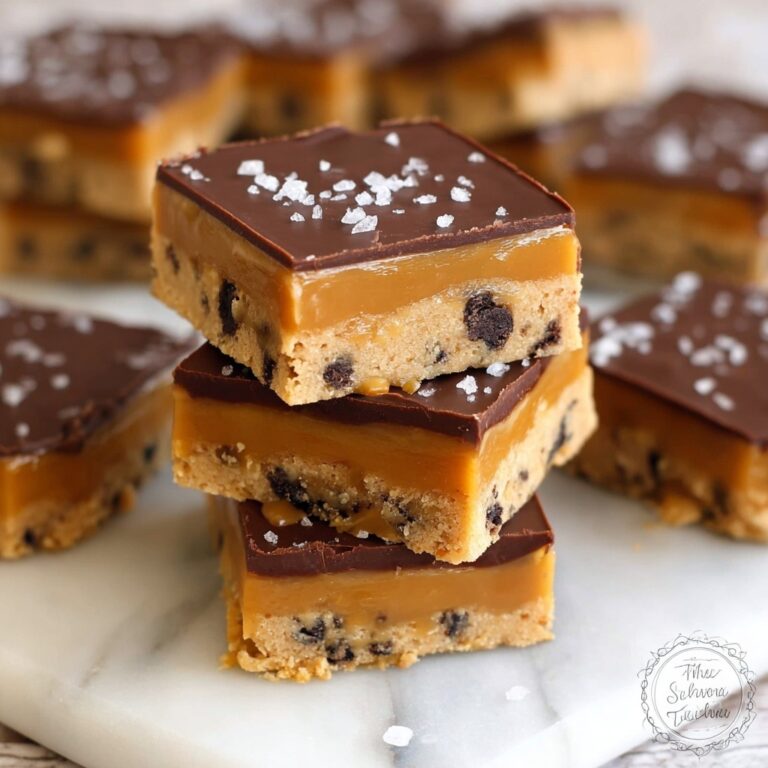 Easy No-Bake Cookie Dough Bars with Vegan Chocolate and Caramel Recipe