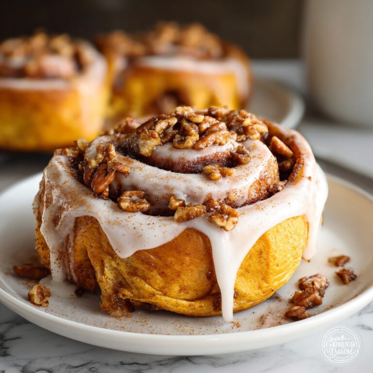 Pumpkin Cinnamon Rolls with Cream Cheese Glaze Recipe