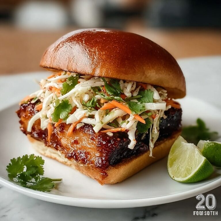 Spicy Korean BBQ Chicken Sandwich with Crispy Slaw Recipe