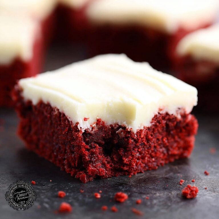 Red Velvet Brownies with White Chocolate Buttercream Frosting Recipe