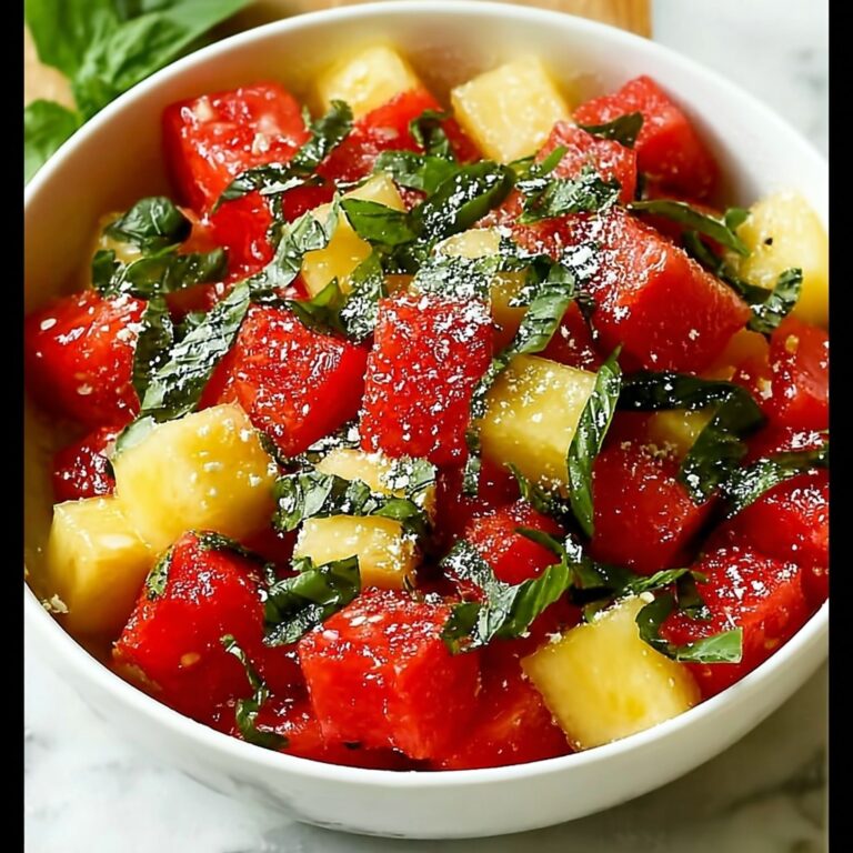 Tomato Watermelon Salad: Refreshing Summer Bliss in Minutes Recipe