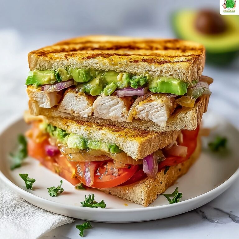 Chicken Avocado Melt Sandwich Recipe