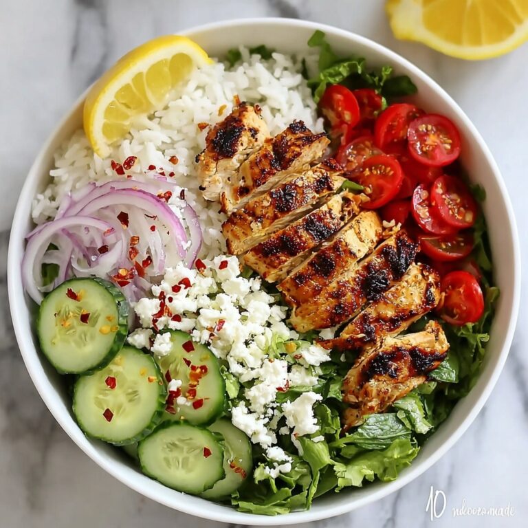 Greek Chicken Bowls with Tzatziki and Fresh Veggies Recipe