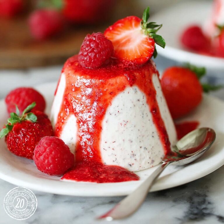 Vegan Panna Cotta with Strawberry Coulis Recipe